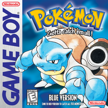 Pocket Monsters Blue official Nintendo Game Boy Case